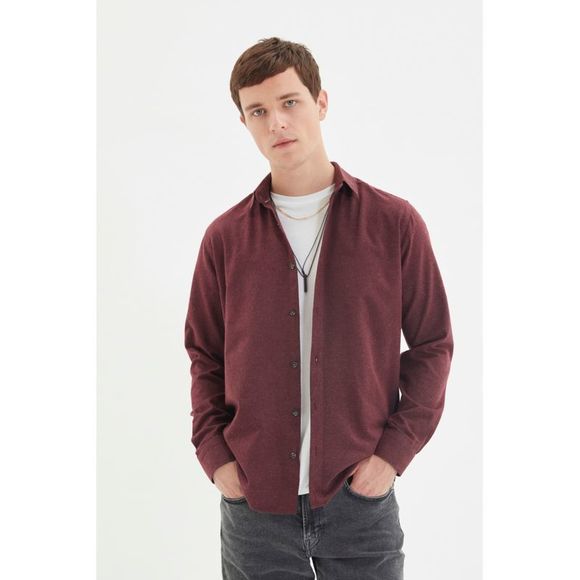 NWT Trendyol Men Slim Button placket Woven Shirt - Picture 3 of 9